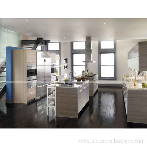 Home Furniture Cheap Laminate Plywood Kitchen Cabinet Design